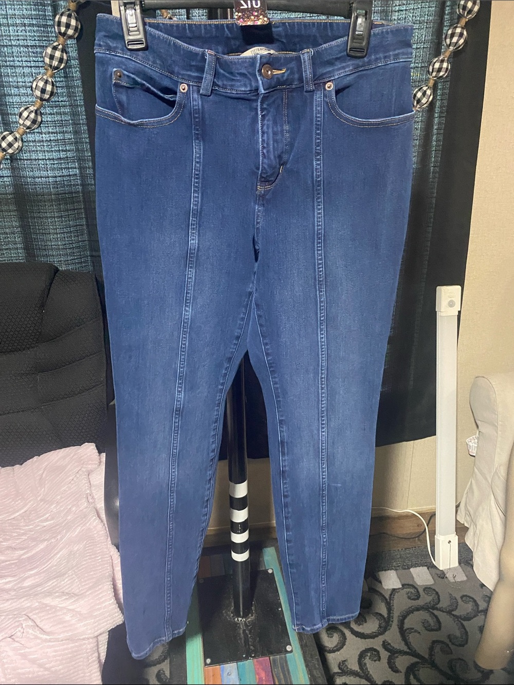 Duluth Trading Co Dark Blue Skinny Stretch Jeans